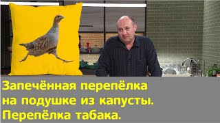 Кухня по заявкам | Запечённая перепёлка на подушке из капусты. Перепёлка табака | Илья Лазерсон