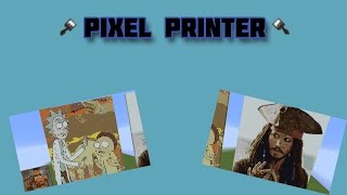 Bukkit Plugin Reviews: #15 Pixel Printer (Print out pictures in minecraft)
