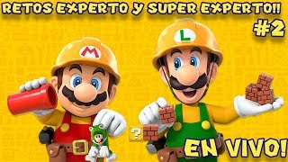 ? Retos Experto y Super Experto de Super Mario Maker 2 ¡EN VIVO! (#2) - Pepe el Mago Juega
