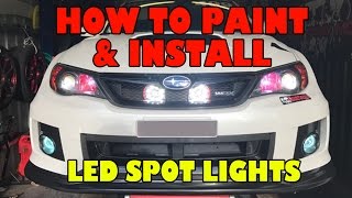 How to paint and install LED Spot Lights
