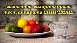Самогон из сахарной браги, тест аппарата Спиртмаш