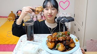 극한직업 보고 ‘갈비치킨’ 리얼사운드♪ BHC 갈비레오 먹방♡ 이색 갈비 치킨? 韓国大ヒットチキン Korean Galbi Chicken (JP/ENG SUB) [이루리]