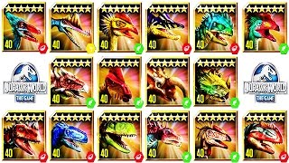 Jurassic World - All Max Level 40 Limited Edition Tournament Land Dinosaurs