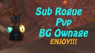 Wow MoP Sub Rogue BG Ownage PvP 5.4