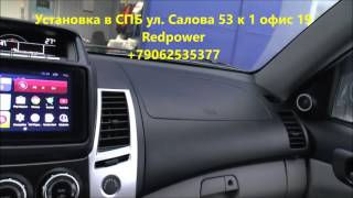 Установка магнитолы Redpower Mitsubishi Pajero sport Ultimate