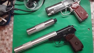 ПБ № М 102 Пистолет Бесшумный 6П9 (страйкбол, пневматика, airsoft)