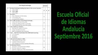 EOI Andalucía - Listening B1 Sep2016 Parte 1