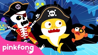 Chumbala Cachumbala Esqueletos Piratas | Tiburón Bebé | Halloween | Pinkfong Canciones Infantiles