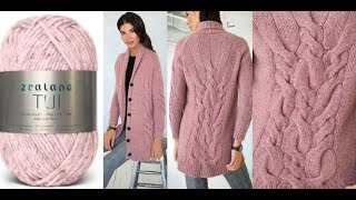 Кардиган Косами Спицами - 2019 / Cardigan Spit / Strickjacke