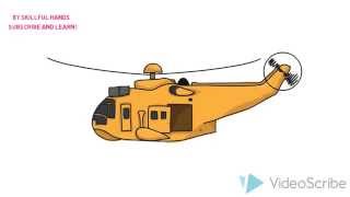 How to Draw a Helicopter / Как нарисовать Вертолёт