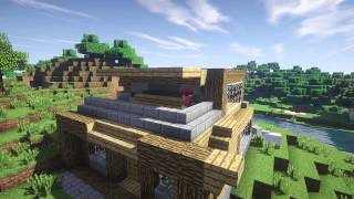 Minecraft House Speed Build With Shaders Mod! [Speed Build Shaders]