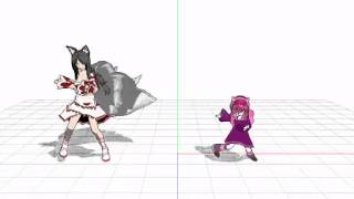 Ahri and Annie - Bad Apple MMD