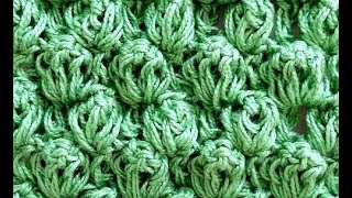 Узор Чередующийся попкорн - Crochet pattern Striped popcorn
