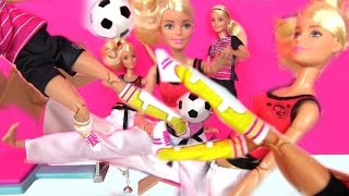 Мультик Барби Barbie Martial Artist Soccer Player Кукла Барби Мультик. Играем в Куклы Барби. Игрушки