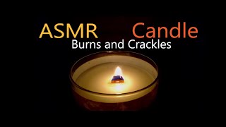 ASMR Woodwick Candle Burns and Crackles - No talking