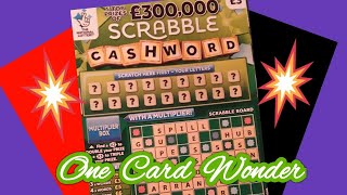 SCRABBLE CASHWORD....on our ..     Our One Card Wonder Game