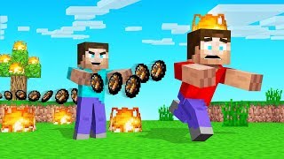 MINECRAFT But TOUCH = FIREBALLS ACTIVATED!