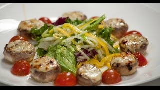 Фаршированные шляпки шампиньонов | 7 нот вегетарианской кухни