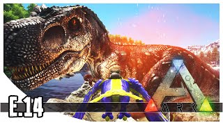ARK: Survival Evolved - Alpha T-Rex 95+ Battle & The Wolf Pack! - EP.14
