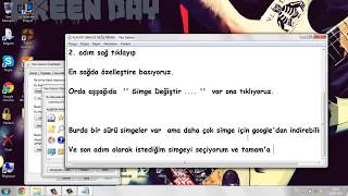 Dosya(Klasör)Simgesini değiştirmek.