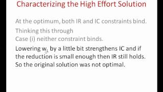 The principal-agent model two-state case