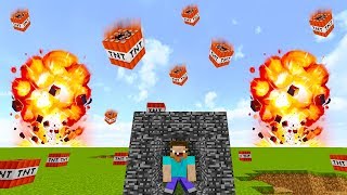 НУБ ПРОТИВ ДОЖДЯ ИЗ ТНТ ! АПОКАЛИПСИС В МАЙНКРАФТ! КАК ВЫЖИТЬ НУБУ? ТРОЛЛИНГ В MINECRAFT | МУЛЬТИК