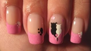 Nail art: Cute cats love