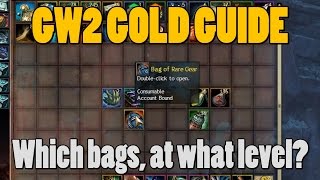 GW2 Gold Guide - How to open loot bags properly