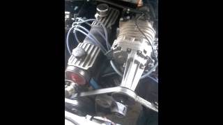 Ford pinto with eaton m90 supercharger test run