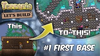 Terraria 1.3 Let's Build Series Ep1: Start with Style! | Terraria house design tutorial
