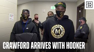 Terence Crawford Arrives At Arena With Maurice Hooker