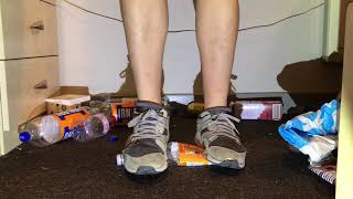 Rubbish Trash Crushed Stomped into Bits in Puma Sneakers Trainers Teen Feet
