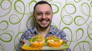 Фруктовый салат на праздничный стол - быстрый детский десерт