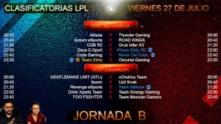 LPL VIERNES CLASIFICATORIAS JB VIDEO DOS
