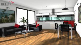 View in HD! Amazing imos CAD CAM 3D rendered kitchen animation.