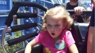 Lily rides Goofy's Sky School