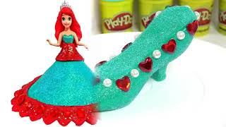 Играть Док Искриться Дисней Принцесса Ариэль Замороженные Elsa Fidget Spinner Обувь Высокие Каблуки