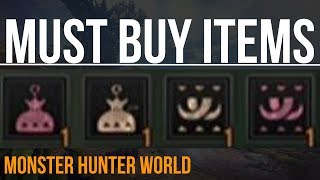 Must Buy Items for Monster Hunter World: Power/Armor Charm and Talon