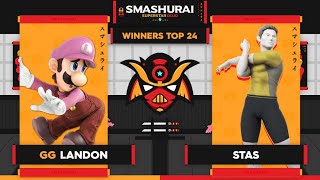 Smashurai: Superstar Dojo - GG | Landon (Luigi) Vs. Stas (Wii Fit Trainer) Winners Top 24