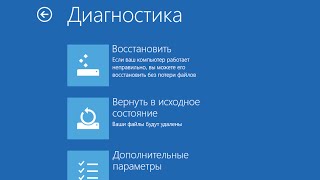Средства восстановления системы Windows 8