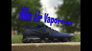 Nike Air Vapormax Flyknit Navy Blue!! Unboxing & Review!