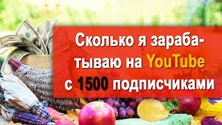 Сколько можно зарабатывать на YouTube канале с 1500 подписчиками