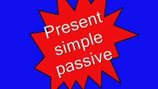 present simple passive