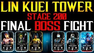 MK MOBILE LIN KUEI TOWER STAGE 200 FINAL BOSS FIGHT