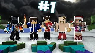 НОВОГОДНИЕ ПРИКЛЮЧЕНИЯ #1[Minecraft] - Нападение Зомби