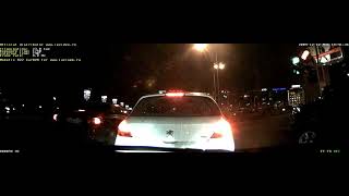 Night lights of Saint-Petersburg. Mobotix D22 CarDVR on taxi