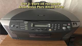 Reset Epson Stylus Photo RX500 Waste Ink Pad Counter