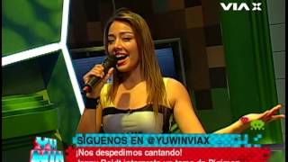 Jennifer Boldt canta el ending de Digimon en Yu Win // VIA X