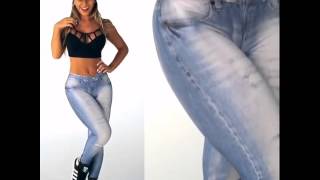 Calça Legging Jeans Fake - Lipsoul Girls