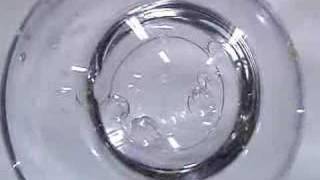 Zero Gravity water sphere experiment